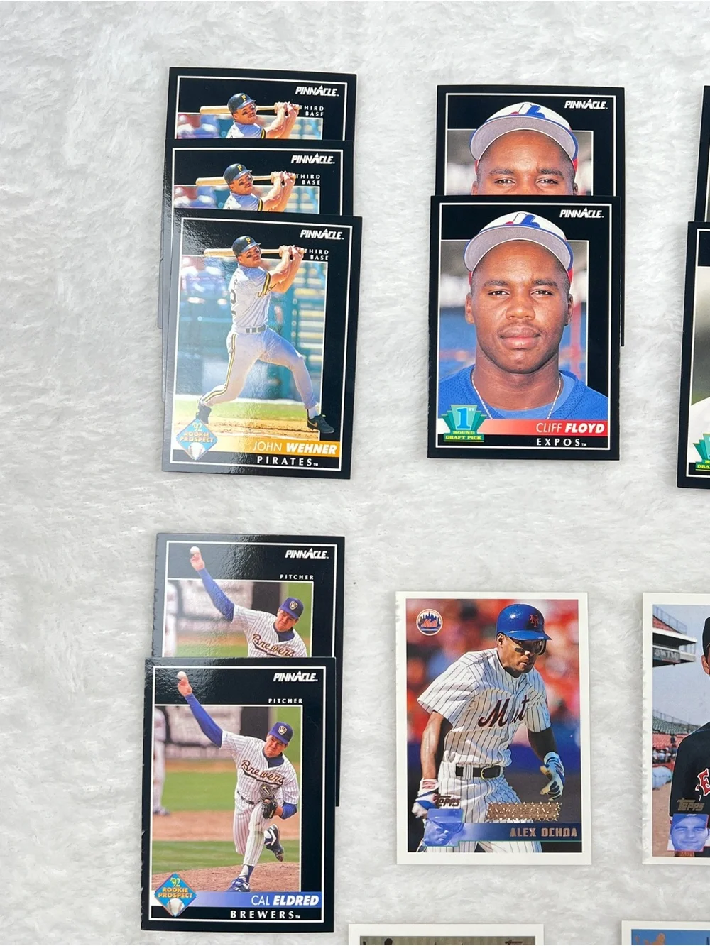 1992 Pinnacle & 1996 Topps MLB Baseball Card Rookie Prospect Lot 18 Cards